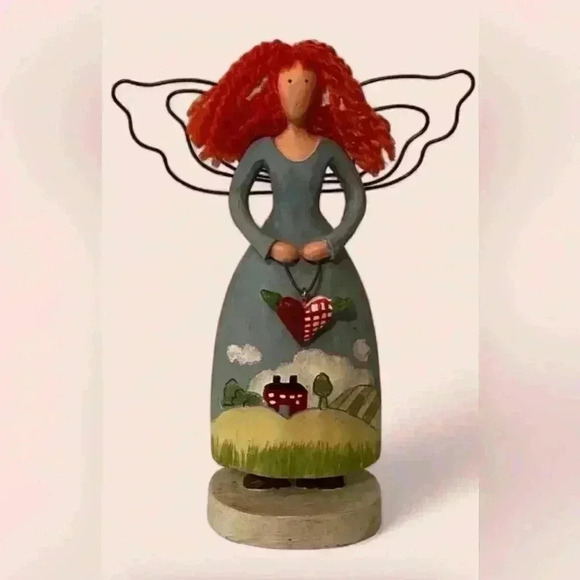 🔻Vintage🔻Angel Figurine, RUSS Berrie 5.50’’ 🪽 - Picture 6 of 6
